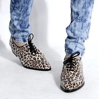 Leopard Print Patent Dress Shoes Leopard Print Patent Dress Shoes