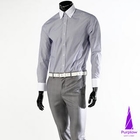 Purplow - Contrast-Trim Striped Shirt
