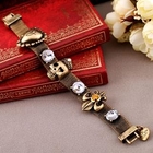Cuteberry - Rhinestone-Detail Skull Bracelet
