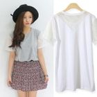 Cocopop - Lace-Panel T-Shirt