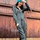 Ando Store - Long-Sleeve Hooded Jumpsuit