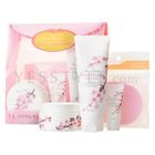 Missha - Cherry Blossom Special Cleansing Set (4 items): Cleansing Foam 232ml + Cleansing Cream 182ml + Hand Cream 20ml + Sponge