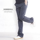 HOMMEHILL - Boot-Cut Cotton Pants