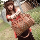Nillie Shop - Faux-Leather Cutout Satchel