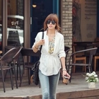 REDOPIN - Tab-Sleeve Drawstring-Waist Jacket