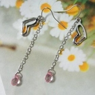 Angelove - Heart Drop Earrings