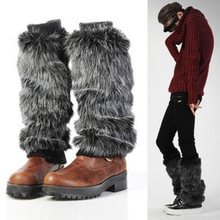 Faux Fur Leg Warmers