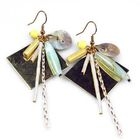 Truffles - Golden Square Earrings