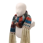TOKIO - Tassel-Hem Patterned Scarf