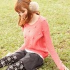 Tokyo Fashion - Pompom-Accent Sweater