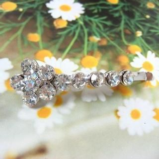 Rhinestone Flower Hair Clip