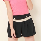 ZOO - Contrast-Trim Buttoned Culottes