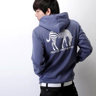 Zebra Print Hooded Pullover Zebra Print Hooded Pullover