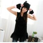 prischu essentials - Ruffle-Hem Fleece Sleeveless Dress