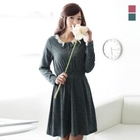 J-ANN - Laced Collar Chiffon Dress
