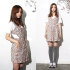 miss panda - Floral-Print Cutaway Side Jumper Dress
