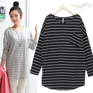 Loose-Fit Striped Long Top Loose-Fit Striped Long Top