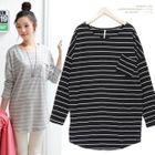 Soneed - Loose-Fit Striped Long Top