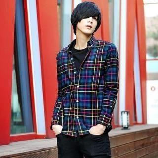 Pocket Accent Plaid Shirt