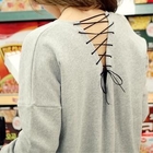 PIPPIN - Lace-Up Back Layered Hem Dress