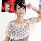 59 Seconds - Oversized Crochet Collar Cropped Top