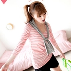 Tokyo Fashion - Striped T-Shirt with Hooded Scarf