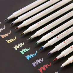 Cute Essentials - Set of 10: Colored Fine-Tip Markers Cute Essentials - Set of 10: Colored Fine-Tip Markers