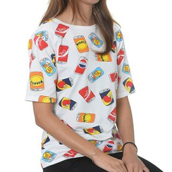 Adima - Short-Sleeve Print T-Shirt Adima - Short-Sleeve Print T-Shirt