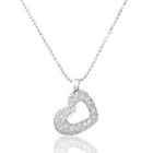 Keleo - 18K White Gold & Diamonds Heart-Shape Pendant