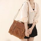 CatWorld - Faux-Leather Push-Lock Satchel