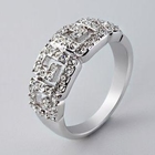 Moonbasa - Rhinestone Ring