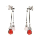 Bellini - Garnet and Rose Quartz 'Lovely Little Dancer' Earrings