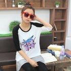 Cocopop - Raglan-Sleeve Print T-Shirt
