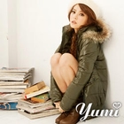 YUMI - Faux-Fur Hooded Padded Jacket