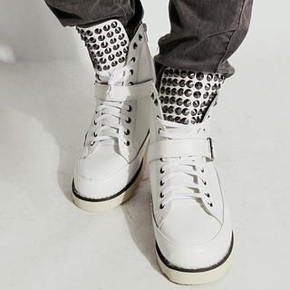 Studded High-Top Sneakers