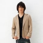 BLACK ASUKA - Contrast-Trim Hooded Jacket