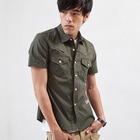 MR.PARK - Short-Sleeve Dual-Pocket Shirt