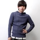 SeventyAge - Cable-Knit Hooded Sweater