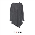 Beccgirl - Asymmetric Hem Long-Sleeve T-Shirt