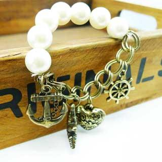 Starfish Sailor Pendant Bracelet -Copper