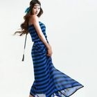 Nabi - Striped Sleeveless Maxi Dress 