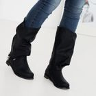 59 Seconds - Zip-Details Tall Boots