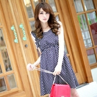 Tokyo Fashion - Ruffled-Cuff Polka Dot Dress
