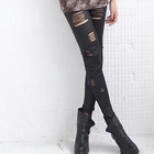 PUFFY - Fleece-Lined Distressed Leggings
