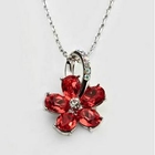 Moonbasa - Jeweled Flower Pendant