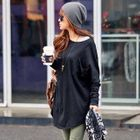 REDOPIN - Dolman Sleeve Pocket-Detail T-Shirt