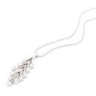 Keleo - 18K White Gold Dangling Pendant with Diamonds