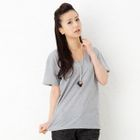ageha@shibuya - V-Neck Short-Sleeve T-Shirt
