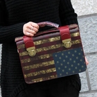 19th Street - Flag Print Satchel