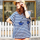 Ando Store - Smiley Print Striped Top